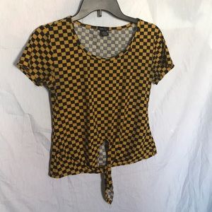 Soft tie-front shirt